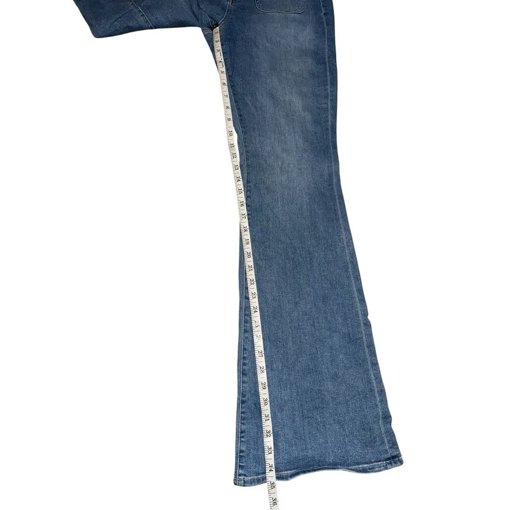 VERONICA BEARD Beverly Sz 30 High Rise Skinny Flare Jeans Silver Surfer Boho‎